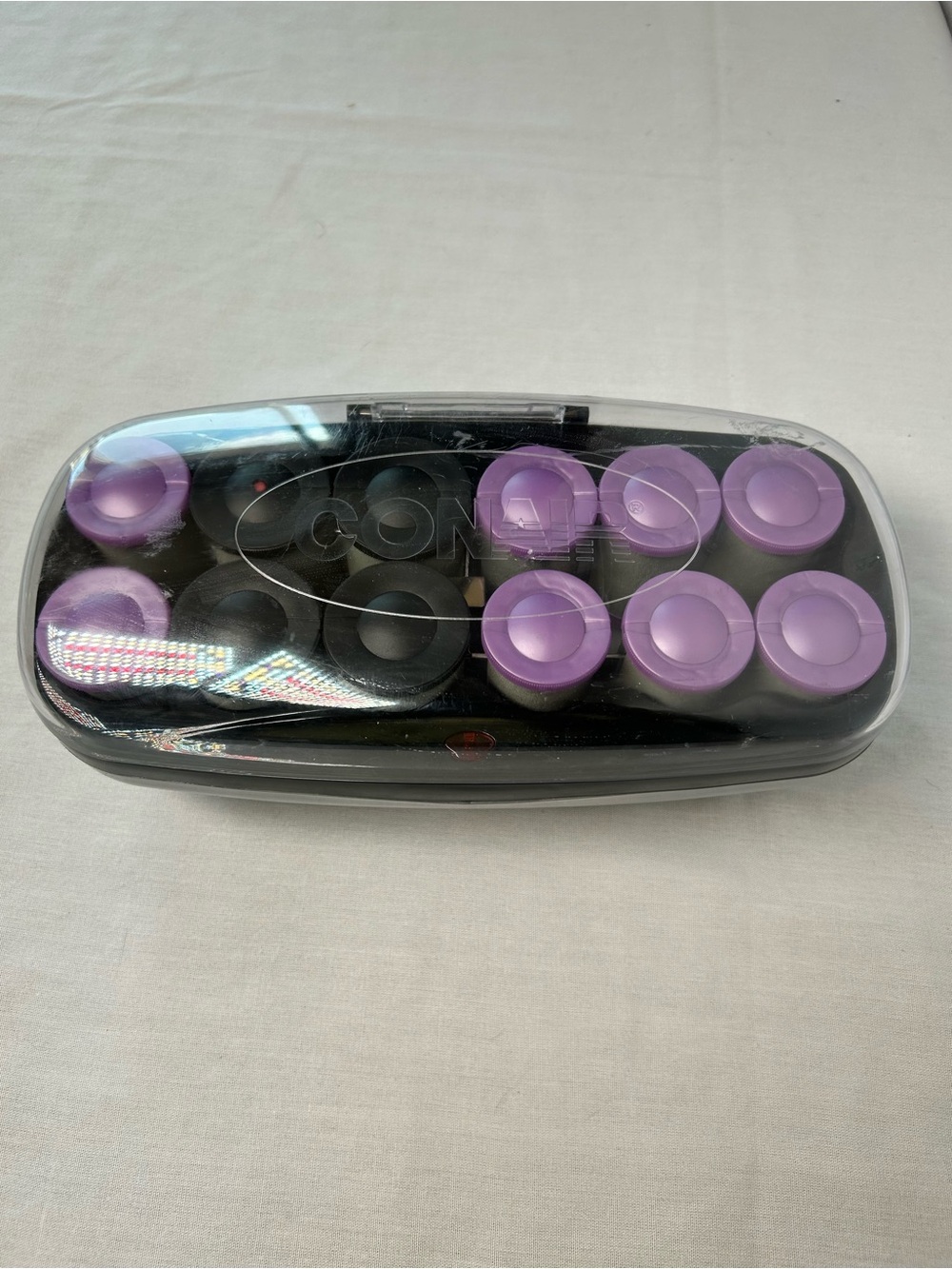 Conair Purple Hot Roller Set with Travel Case